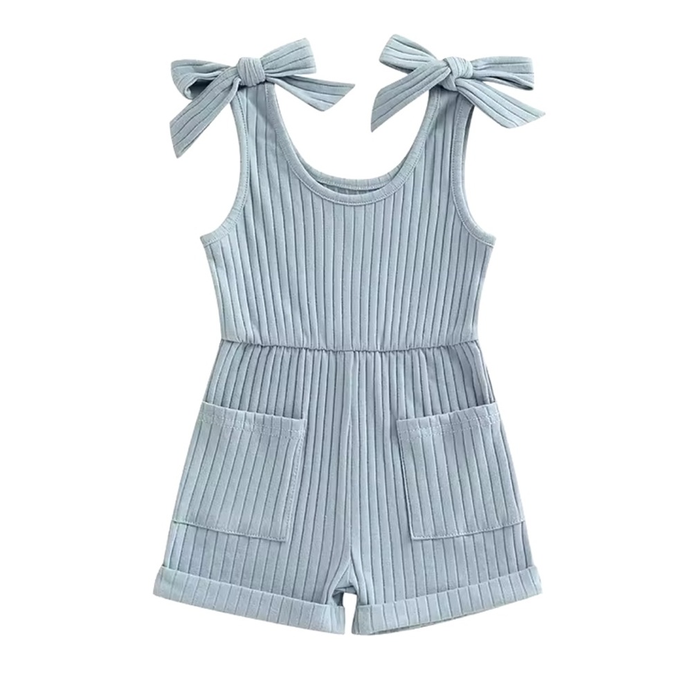 Baby Girl Apricot Ribbed Knit Romper Sizes 3-24M NWT